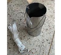 ERRULAN 0.5/0.7/0.8/1/1.3 Gal 304 Steel Stainless Water Sampler Kit, River/Lake Collector Dippers, Beaker Sampling Ladle for Environmental Monitoring, Waters Quali(2L/0.5gal)