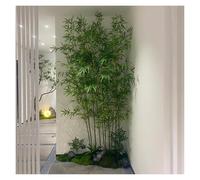 ERRULAN 3ft/4ft/5ft/6ft/7ft Tall Artificial Bamboo Privacy Wall Outdoor, Large Fake Bamboo Plants Trees, Bamboos Stalks Decoration Inside The Store for Spa(6ft/70 9/10in/180cm,40 Sticks)