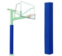 ERRULAN 5 6 7 8 Ft Square Pole Padding Basketball Pole, 3/4/5/7/8/9/10 In Width Heavy Duty Waterproof Basketball Hoop Pad Outdoor, High-density Foam Protective Cover(Blue-H 7.5'/2.3m,7x7in/18x18cm)