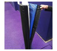 ERRULAN 7 Ft Padding to Wrap Around Metal Pole, Heavy Duty Basketball Hoop Protector Padding, Volleyball Court/playground Post Universal Safety Pads for 2" - 10" Round Poles(Black,Dia 3.5''/9cm)