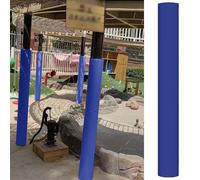 ERRULAN 7ft Playground Pole Padding Outdoor, Customizable Wrap Around Poles Protective Pads, High-density Foam Post Pad Collision Guard for School, Basement, Garage(Blue,Dia 3.5''/9cm)