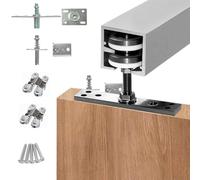 ERRULAN 96 72 60 48 In Bifold Door Track, Heavy Duty Folding Door Hardware Set for Folding Closet And Indoor Use, Bypass Closet Sliding Door Track Fits 1-1-3/4 Inch Thickness(72in/182.88cm)