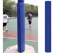 ERRULAN Basketball Pole Padding Outdoor Round, All-Weather Basement Pole Protector Pads, Heavy Duty Waterproof Safety Pad for Parking Lot, Garage, Gyms(Blue,Dia 4 1/2in (11.5cm))