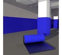 ERRULAN Blue Garage Wall Guards for Car Front Bumper, Anti Collision Wall Padding for Kids, Gym/Kids Playroom/Bedroom Foam Panels Peel and Stic (Color : 1cm thick, Size : 1x10m/3.3x33ft)