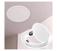 ERRULAN Click Open Round Access Door, Magnetic Attic Wall Hole Door Cover In Ceiling, Paintable White Hidden Inspection Hatch Electrical Plate Cover(Dia 15cm (5 7/8"))