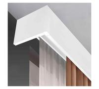 ERRULAN Curtain Box Valance Frame, 10.5 Cm Tall Wall Mount Extra Long Curtain Cornice Boards, Heavy Duty Aluminum Alloy Curtain Cornice Boards for Windows Decorative(Ceiling Installation,2.3m/7.5ft)