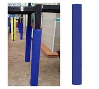 ERRULAN Pole Padding Wrap Around Foam For Playground 5 6 7 8 Ft, Metal Pole Pad Collision Guard, All Weather Around Wrapped Impact Cushion for Parking Lot, Garage, Gyms(Blue-H 8'/2.4 m,Dia 2''/5cm)