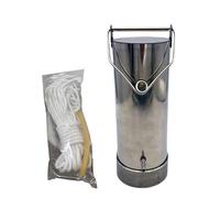 ERRULAN Water Sampler Dipper, Thickened 304 Stainless Steel Sampling Bucket with Counterweight, Lab Samplers Pendulum Beaker for Environmental Monitoring, Water Quali(1000ml)