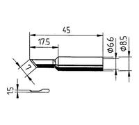 Ersa 0832VDLF/SB Soldering Tip Chisel-Shaped 5mm Straight 1pc