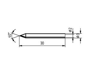 Ersa 612 AD LF Soldering Tip Chisel ERSADUR 1.6mm Lead-Free 1piece