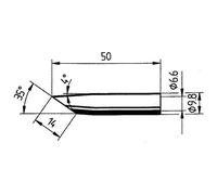Ersa Soldering Tip Bevelled 14mm 1pc