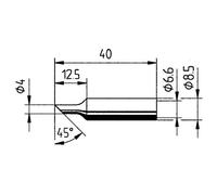 Ersa Soldering Tip Bevelled 4mm 1pc
