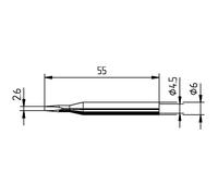 Ersa Soldering Tip Chisel-Shaped 2.60mm 1pc