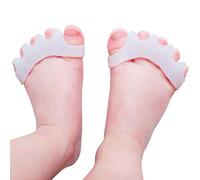 ERSANLI Latest Version Of Children’S Gel Toe Separator And Bunion Separator For Separating And Correcting Overlapping Toes (Children, White, 2 Pcs)