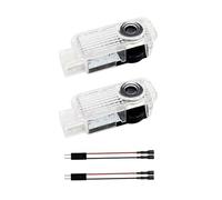 ERSDGG 2x Never Fade 4K HD Car Door Lights, Welcome Light, Puddle Lights, Compatible with A1/A3/A4/A5/A6/A7/A8/Q2/Q3/Q5/Q7/Q8/TT/R8 Projection 4 Ring