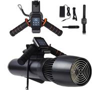 ERSDM Underwater Scooters,130minsBrushless Underwater Thruster Set,10Km/h Electric Underwater Sea Scooter,Diving Scooter for Kayaks/Inflatable Boats/Paddle Boards (Size : 10000 mAh+handle)