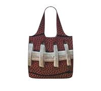 ERSDWRE American Football Laces Print Grocery Bags Storage Bag Handbags | Reusable Grocery Bags Foldable Polyester Tote Lightweight Washable Large Tote Bag For Daily Shopping