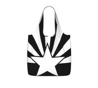 ERSDWRE Black Arizona Flag Print Grocery Bags Storage Bag Handbags | Reusable Grocery Bags Foldable Polyester Tote Lightweight Washable Large Tote Bag For Daily Shopping