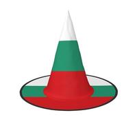 ERSDWRE Bulgarian Flag Print Witch Hat Wizard Hat Cosplay Accessories For Halloween Christmas Carnivals Masquerade