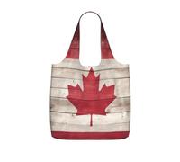 ERSDWRE Canada Flag Print Grocery Bags Storage Bag Handbags | Reusable Grocery Bags Foldable Polyester Tote Lightweight Washable Large Tote Bag For Daily Shopping