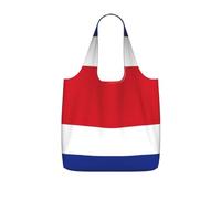 ERSDWRE Costa Rica Flag Print Grocery Bags Storage Bag Handbags | Reusable Grocery Bags Foldable Polyester Tote Lightweight Washable Large Tote Bag For Daily Shopping