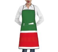 ERSDWRE Flag Of The Chechen Republic Print Kitchen Cooking Aprons Bib Aprons With Pockets Unisex Chef Apron Baking Bbq Gardening