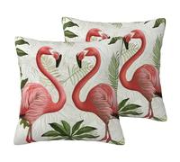 ERSDWRE Flamingos On White Print Decor Pillowcase Throw Pillow Cover Couch Pillow Covers Cushion Cover For Home Sofa Bed