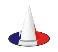 ERSDWRE French Flag Print Witch Hat Wizard Hat Cosplay Accessories For Halloween Christmas Carnivals Masquerade