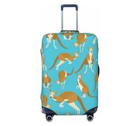 ERSDWRE Funny Cartoon Kangaroo Zoo Print Luggage Cover Elastic Suitcase Covers Luggage Protector Fits 18-32 Inch Travel Accessories