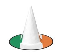 ERSDWRE Irish Flag Print Witch Hat Wizard Hat Cosplay Accessories For Halloween Christmas Carnivals Masquerade