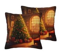 ERSDWRE Merry Christmas Print Decor Pillowcase Throw Pillow Cover Couch Pillow Covers Cushion Cover For Home Sofa Bed