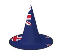 ERSDWRE New Zealand Flag Print Witch Hat Wizard Hat Cosplay Accessories For Halloween Christmas Carnivals Masquerade