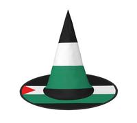 ERSDWRE Palestine Flag Print Witch Hat Wizard Hat Cosplay Accessories For Halloween Christmas Carnivals Masquerade