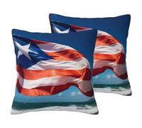 ERSDWRE Puerto Rico Flag Print Decor Pillowcase Throw Pillow Cover Couch Pillow Covers Cushion Cover For Home Sofa Bed