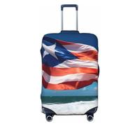 ERSDWRE Puerto Rico Flag Print Luggage Cover Elastic Suitcase Covers Luggage Protector Fits 18-32 Inch Travel Accessories