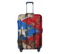 ERSDWRE Puerto Rico Wallpaper Flag Print Luggage Cover Elastic Suitcase Covers Luggage Protector Fits 18-32 Inch Travel Accessories