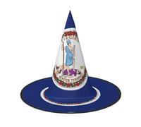 ERSDWRE Virginia State Flag Print Witch Hat Wizard Hat Cosplay Accessories For Halloween Christmas Carnivals Masquerade