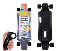 ErShangMao All-Terrain Electric Longboard Skateboard With Remote, 25km (15.6mph) W/4400mah Battery 8km (9.4 Mi) Range, Smooth Braking & 4-Speed Control - 90kg (200lb) Capacity Maple Deck TypeB