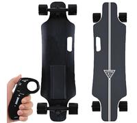 ErShangMao All-Terrain Electric Longboard Skateboard With Remote, 25km (15.6mph) W/4400mah Battery 8km (9.4 Mi) Range, Smooth Braking & 4-Speed Control - 90kg (200lb) Capacity Maple Deck TypeA