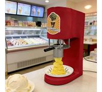 ErShangMao Automatic Spaghetti Ice Cream Maker Machine,80w 4 In 1 Pasta Ice Cream Extruder With 4 Types Noodle Forming Molds,Electric Spaghetti Ice-Cream & Noodles Press Machine,420ml Hopper TypeB