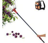ErShangMao Electric Olive Harvester W/5.7-9.8ft Telescopic Pole,Cordless Fruit/Coffee Bean Picker Tool,Home Garden Backpack Electric Fruit Trees Shaker For Cherry,Apricot,Plum,Nut,Olives,Fruits 600W