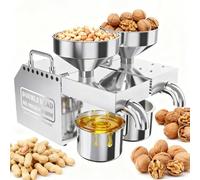 ErShangMao New Electric Oil Press Machine - Electric Hot/Cold Press Oil-Extractor,200°C To Extract Hard Nuts & Seeds, 1200w Dual Motor,Automatic Oil-Expeller For Oil Yield 99%