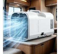 ErShangMao Portable Air Conditioner,Mini Mobile Air Cooler,With Remote Control,4 In 1 Modes,Automatic Water Evaporation,Touchscreen Control,Camping Ac Unit For Camping,Rv,Travel,Indoor 1500W