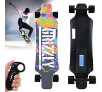 ErShangMao Unleash Urban Electric Skateboard - 350w E-Longboard W/Remote,25km/H, 15km Range, Master 15% Hills,Vibration-Free Ride,5kg Lightweight Design,90kg(200lb) Capacity TypeC