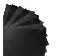 ErShiPing 100 Sheets Blak Graphite Transfer Paper,Carbon Paper for Tracing | for Wood Metal Glass Canvas Carving DIY Artist Lettering Sketching(A4/8.3 x 11.7 Inches) - Blak