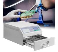 ERSINIAN Desktop Reflow Furnace, Infrared Heating Welding Machine, SMD SMT BGA PCB Rework Station with Hot Air Circulation Reflow Furnace (962a)