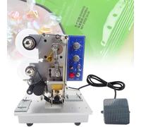 ERSINIAN Electric Date Coding Machine, Automatic Ribbon Label Coder, Desktop Hot Stamping Printing Machine, for Commercial Use