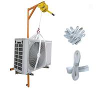 ERSINIAN Heavy-Duty Air Conditioning Outdoor Unit Hoist Bracket with 20m Hand Winch - Specialized Lifting Tool for 3HP/5HP Systems, Safe & Easy Installation