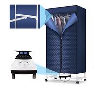 ERSINIAN Portable 2 Tier Electric Clothes Airer 1000W 60" Energy Saving 180Min Timer (Size : A)