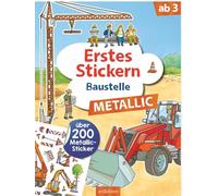 Erstes Stickern Metallic - Baustelle: Über 200 Metallic-Sticker